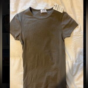Cotton on army green top